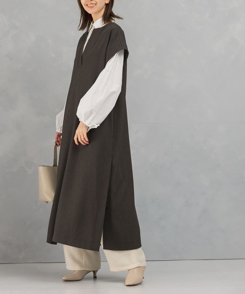 「URBAN RESEARCH ROSSO WOMEN」 ノースリーブワンピース FREE ダークブラウン レディースの画像