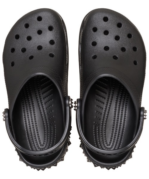 美品、crocs、クロックス、スタッズ、厚底、サンダル、黒 crocs（クロックス） サンダル crocs Classic Studded Clog Blk