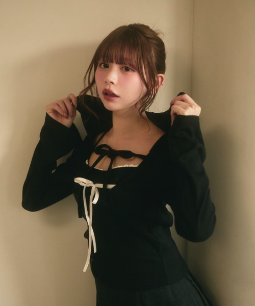 TITTY＆CO.（ティティーアンドコー） アンサンブル ダブルリボンキャミ