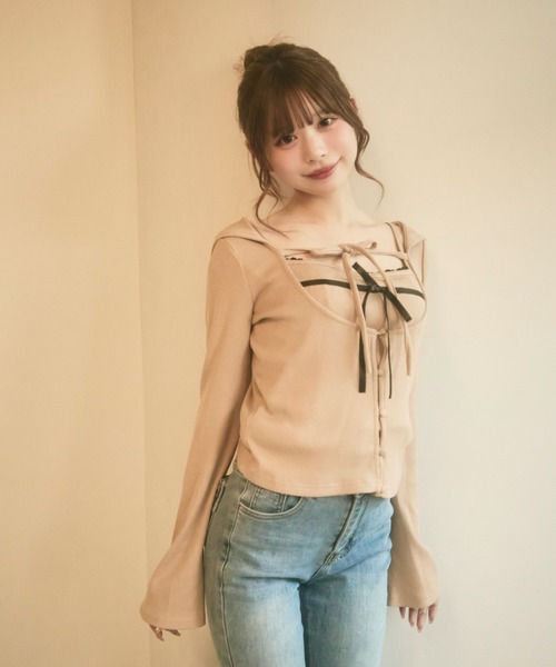 TITTY＆CO.（ティティーアンドコー） アンサンブル ダブルリボンキャミ