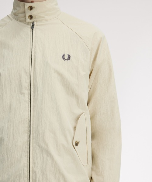 FRED PERRY スウィングトップ ブルゾン ジャケット ベージュ FRED PERRY ハリントンジャケット ブルゾン ベージュ メンズM スイング