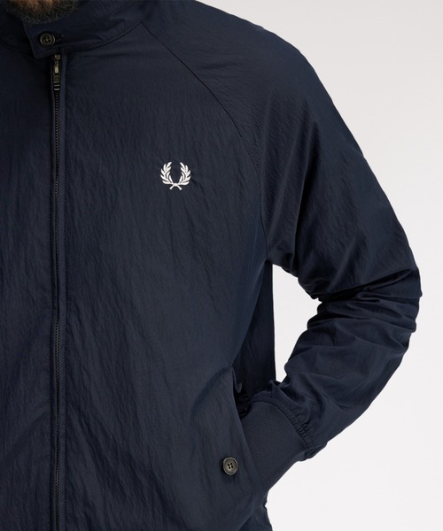 フレッドペリー　ハリントンジャケット美品 FRED PERRY（フレッドペリー） ブルゾン アウター Crinkle Harrington