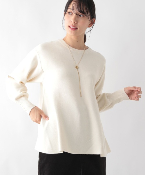 「GLOBAL WORK」 長袖ニット MEDIUM グレー系その他 レディース_画像4