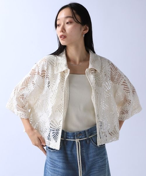 「JEANASIS」 半袖シャツ FREE ブラック レディース_画像9