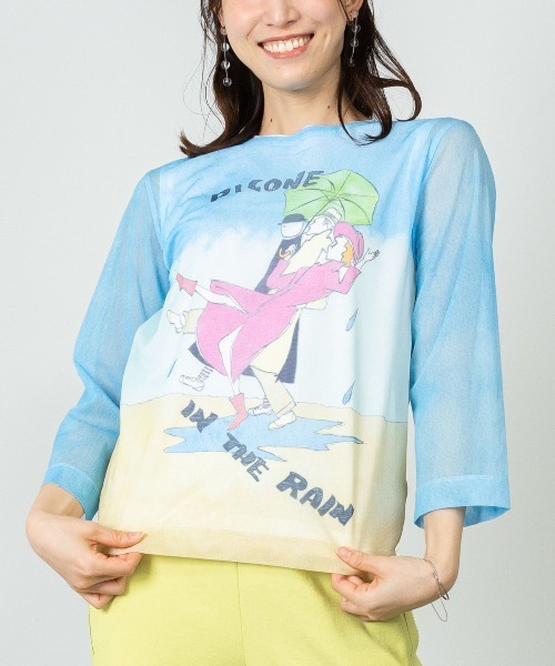 STUDIO PICONE（スタジオピッコーネ） tシャツ アートイラストツイン