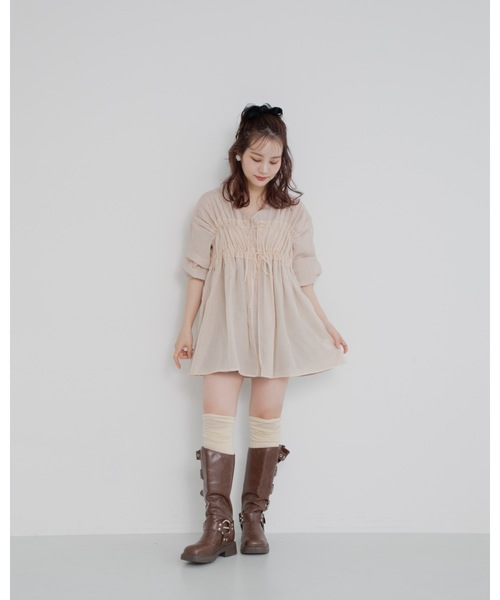 「JUMELLE」 長袖ブラウス MEDIUM ピンク レディース_画像8