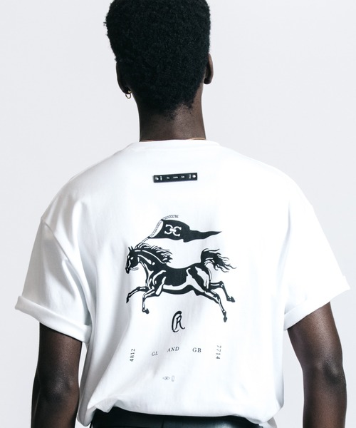 CRIMIE（クライミー） tシャツ FLAG ＆ CR MUSUTANG T SHIRT メンズ