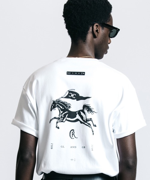 CRIMIE（クライミー） tシャツ FLAG ＆ CR MUSUTANG T SHIRT メンズ