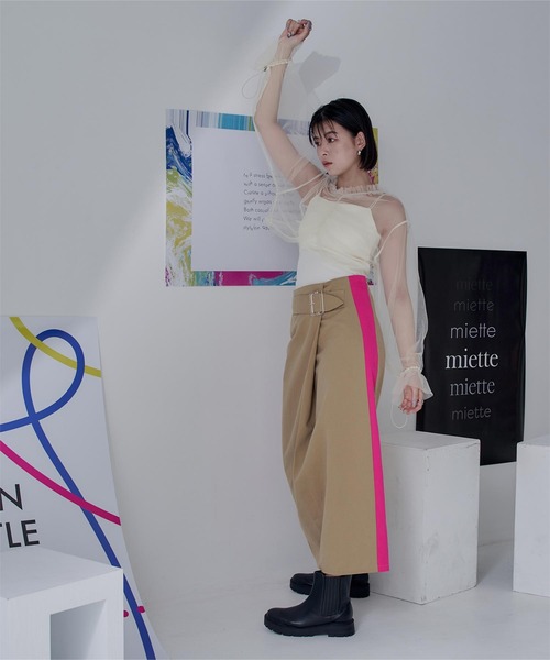 「miette」 長袖ブラウス FREE オフホワイト レディース_画像2