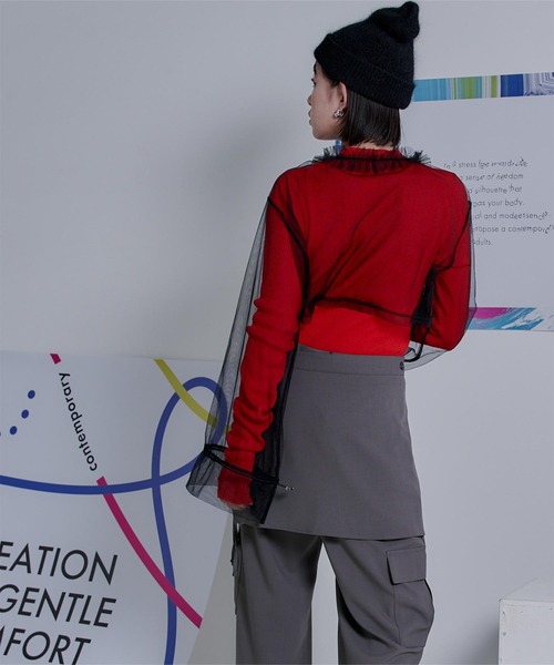 「miette」 長袖ブラウス FREE オフホワイト レディース_画像3