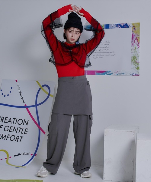 「miette」 長袖ブラウス FREE オフホワイト レディース_画像4