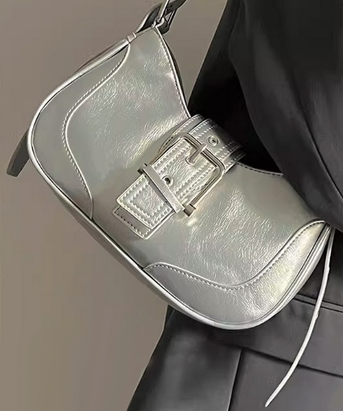 「.KOM」 ショルダーバッグ FREE シルバー レディース_画像9