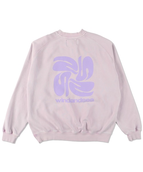 「WIND AND SEA」 スウェットカットソー MEDIUM スモークピンク メンズ_1