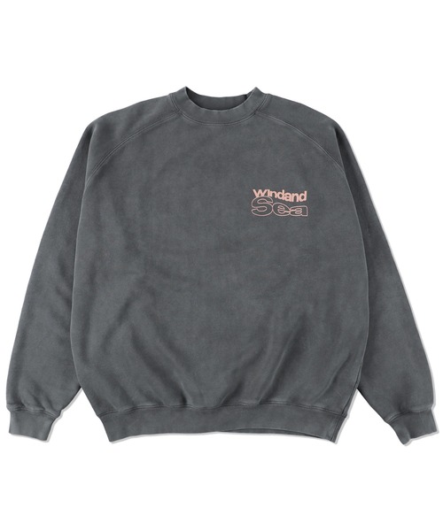 「WIND AND SEA」 スウェットカットソー MEDIUM スモークピンク メンズ_4