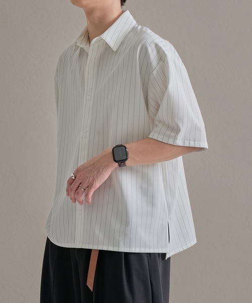 epnok シャツ ファンクショナルベーシックボックスカット半袖シャツ