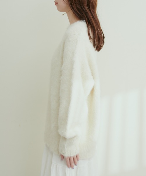 「natural couture」 長袖ニット FREE モカ レディース_画像4