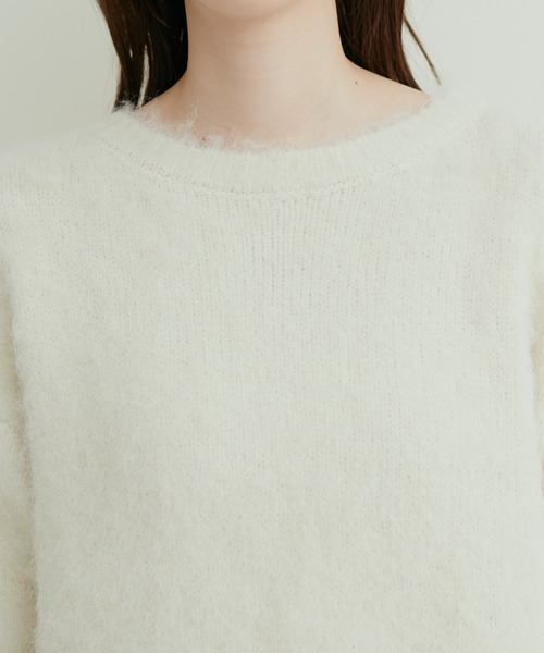 「natural couture」 長袖ニット FREE モカ レディース_画像6