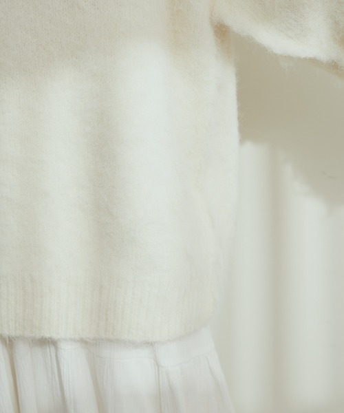 「natural couture」 長袖ニット FREE モカ レディース_画像8
