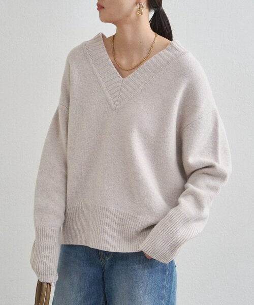 「LOUNGEDRESS」 長袖ニット FREE ベビーピンク レディース_画像8