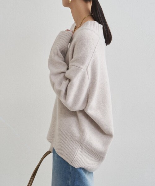 「LOUNGEDRESS」 長袖ニット FREE ベビーピンク レディース_画像9