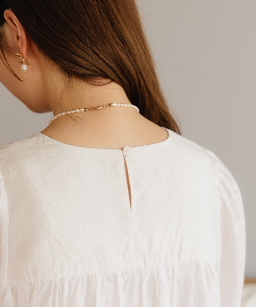 「flower」 長袖ブラウス FREE ホワイト レディース_画像7