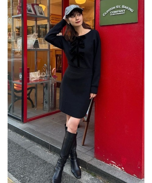 Her lip to ニットワンピース M ブラック レディース : ZOZOTOWN Yahoo