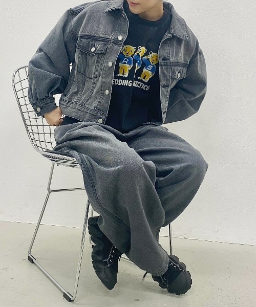 「RODEO CROWNS WIDE BOWL」 デニムパンツ MEDIUM ブルー レディース_画像2