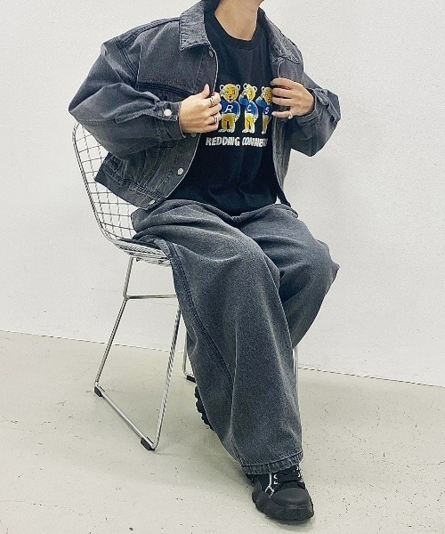 「RODEO CROWNS WIDE BOWL」 デニムパンツ MEDIUM ブルー レディース_画像3