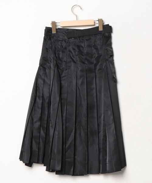 sacai（サカイ） ストライプ柄プリーツスカート - ブラック レディース