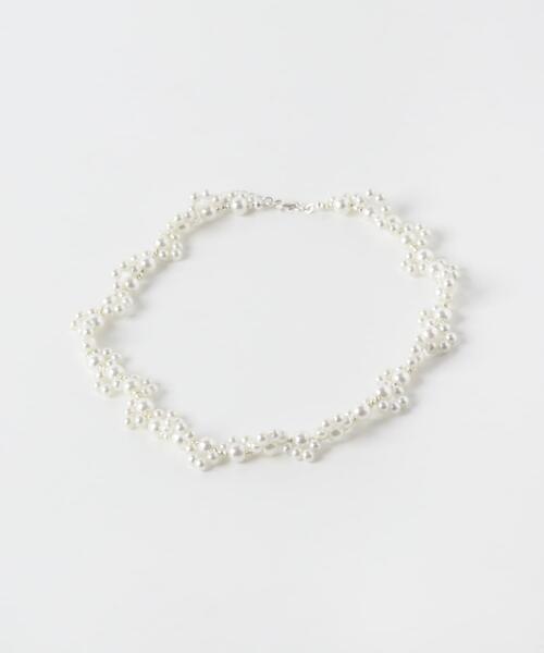 ネックレス decor「デコール」　FLOWER PEARL BEADSCHOKER レディース_4