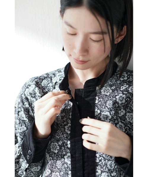 「Sunny clouds」 長袖ワンピース LL ブラック系その他 レディース_画像5