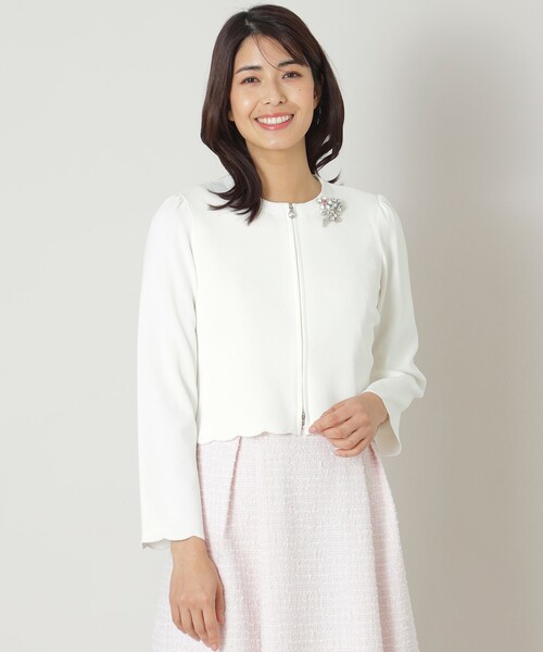 「TO BE CHIC」 ニットカーディガン 38 ネイビー レディース_画像2