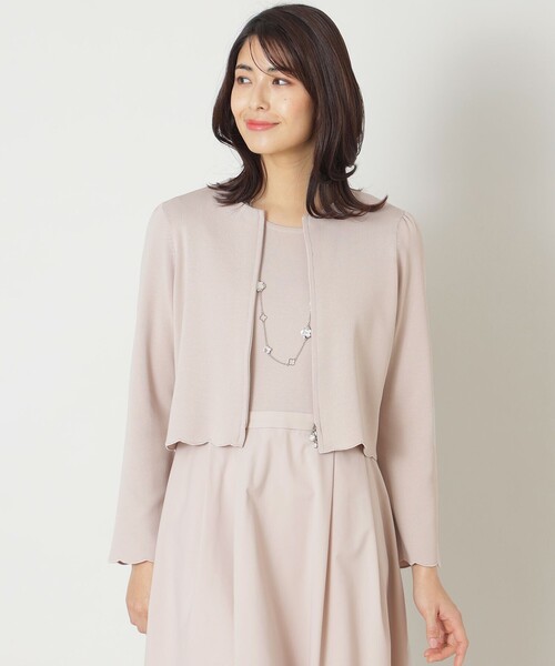 「TO BE CHIC」 ニットカーディガン 38 ネイビー レディース_画像3