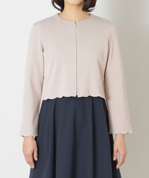 「TO BE CHIC」 ニットカーディガン 38 ネイビー レディース_画像7