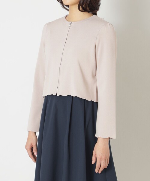 「TO BE CHIC」 ニットカーディガン 38 ネイビー レディース_画像8
