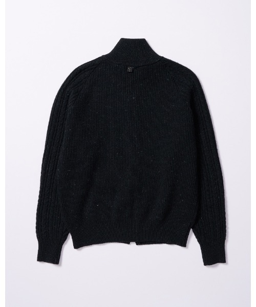 カーディガン lomond×powder zip-up knit メンズの画像