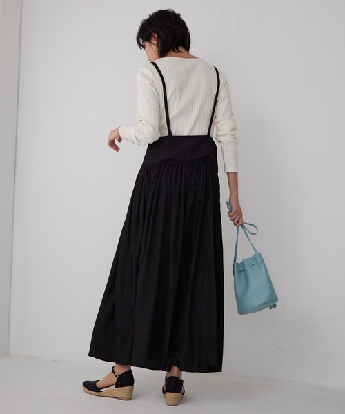 「for/c」 サロペットスカート L モカ レディース_画像9