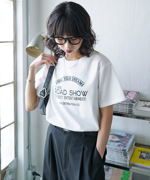 tシャツ 半袖 アソートロゴデザインTシャツ レディース : ZOZOTOWN
