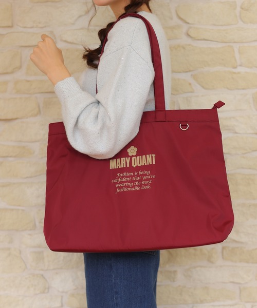 新品未使用 MARY QUANT 大容量バック MARY QUANT（マリークヮント） トートバッグ FREE ボルドー レディース