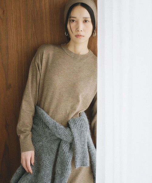 「BIANCA」 ニットワンピース 38 グレー レディース_画像5