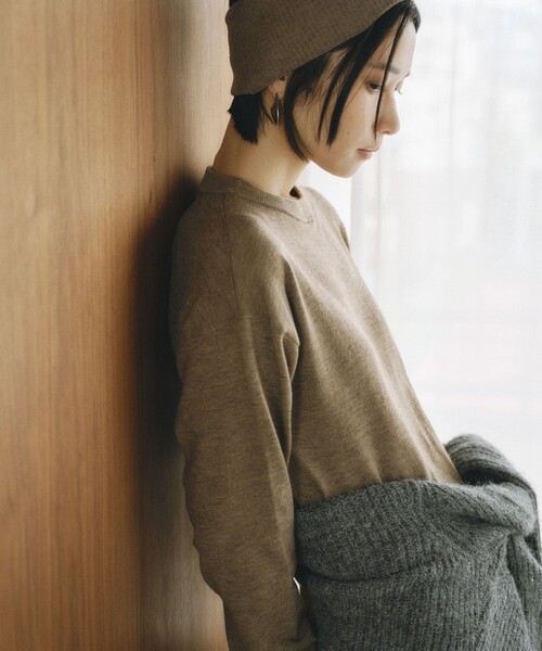 「BIANCA」 ニットワンピース 38 グレー レディース_画像6