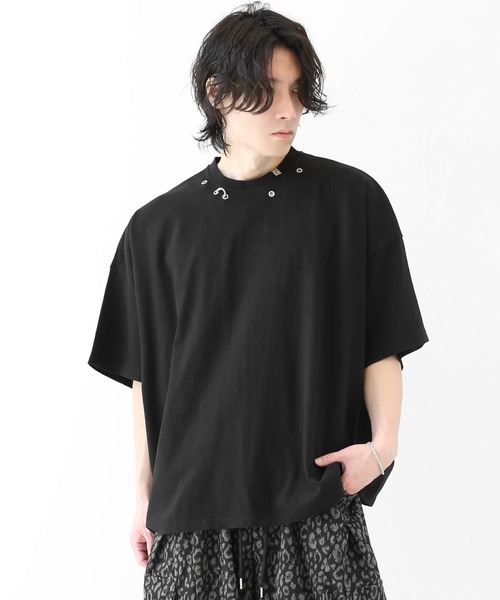 minsobi（ミンソビ） tシャツ ネックピアス アイルレットデザイン
