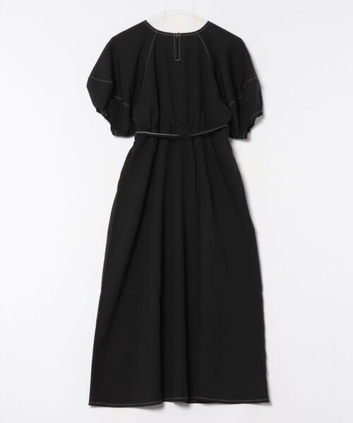 「mil」 半袖ワンピース X-SMALL ブラック レディース_画像2