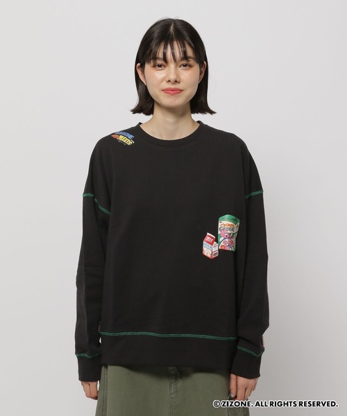 「niko and...」 スウェットカットソー「zizoneコラボ」 LARGE グレー レディース_画像8