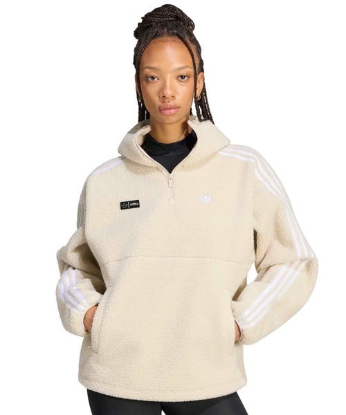 フェンディフリースアウター 動物耳付き adidas（アディダス） コート アウター adidas JENNIE FLEECE HOODIE