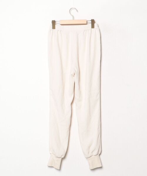 Col Pierrot コルピエロ ジョーゼット スソリブ パンツ 白 36 col pierrot（コルピエロ） イージーパンツ 36 ベージュ レディース