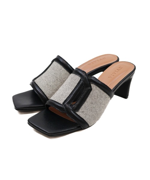 「VIVIAN」 ミュール M ブラウン レディース_画像2