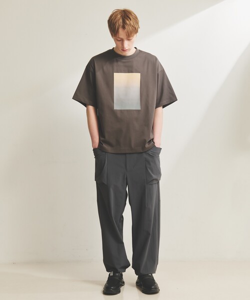 「ABAHOUSE」 半袖Tシャツ 46 ホワイト メンズ_画像2