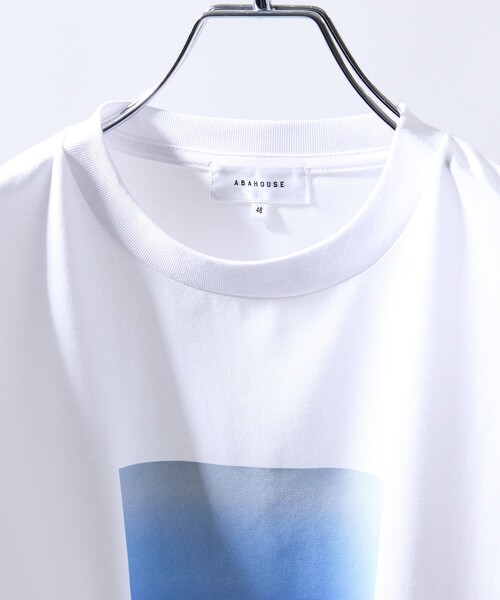 「ABAHOUSE」 半袖Tシャツ 46 ホワイト メンズ_画像5