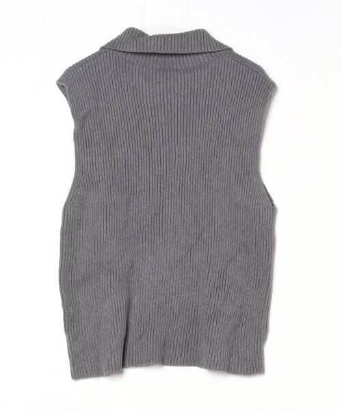 「MARW UNITED ARROWS」 半袖ニット FREE グレー レディース_画像2